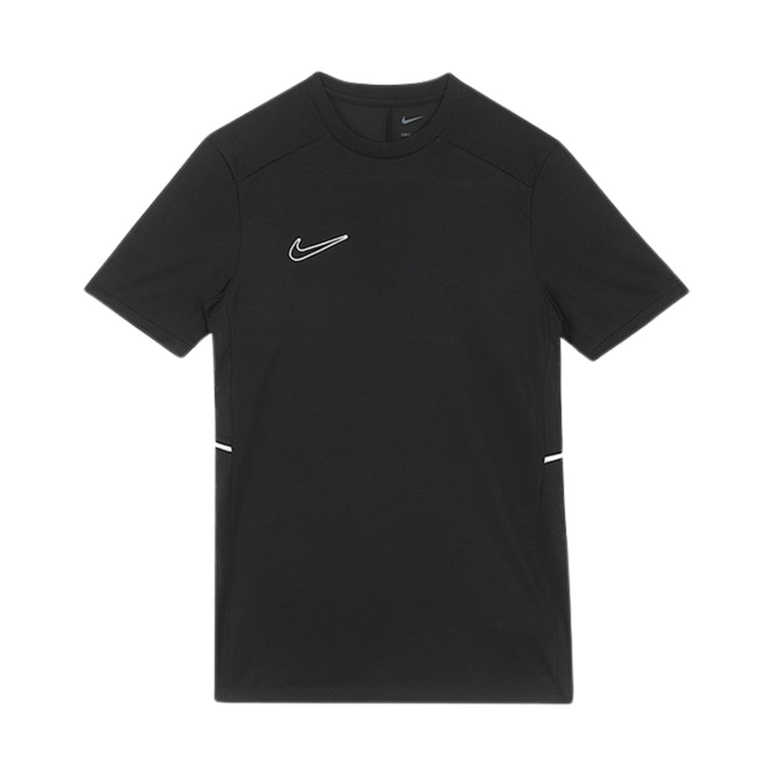 HJ3792-010 Nike Academy Dri-Fit Short Sleeve Soccer Top Black White - Asia