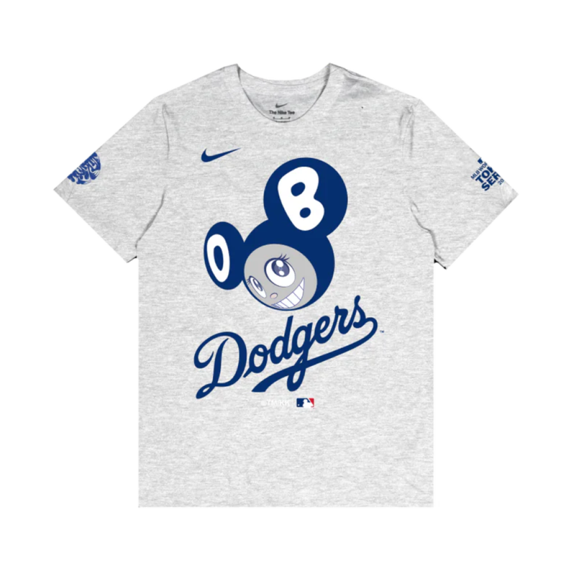 나이키 x 무라카미 타카시 x MLB 월드 투어 도쿄 시리즈 2025 다저스 숏슬리브 티셔츠 그레이(Nike x Murakami Takashi x MLB World Tour Tokyo Series 2025 Dodgers SS T-Shirt Grey)
