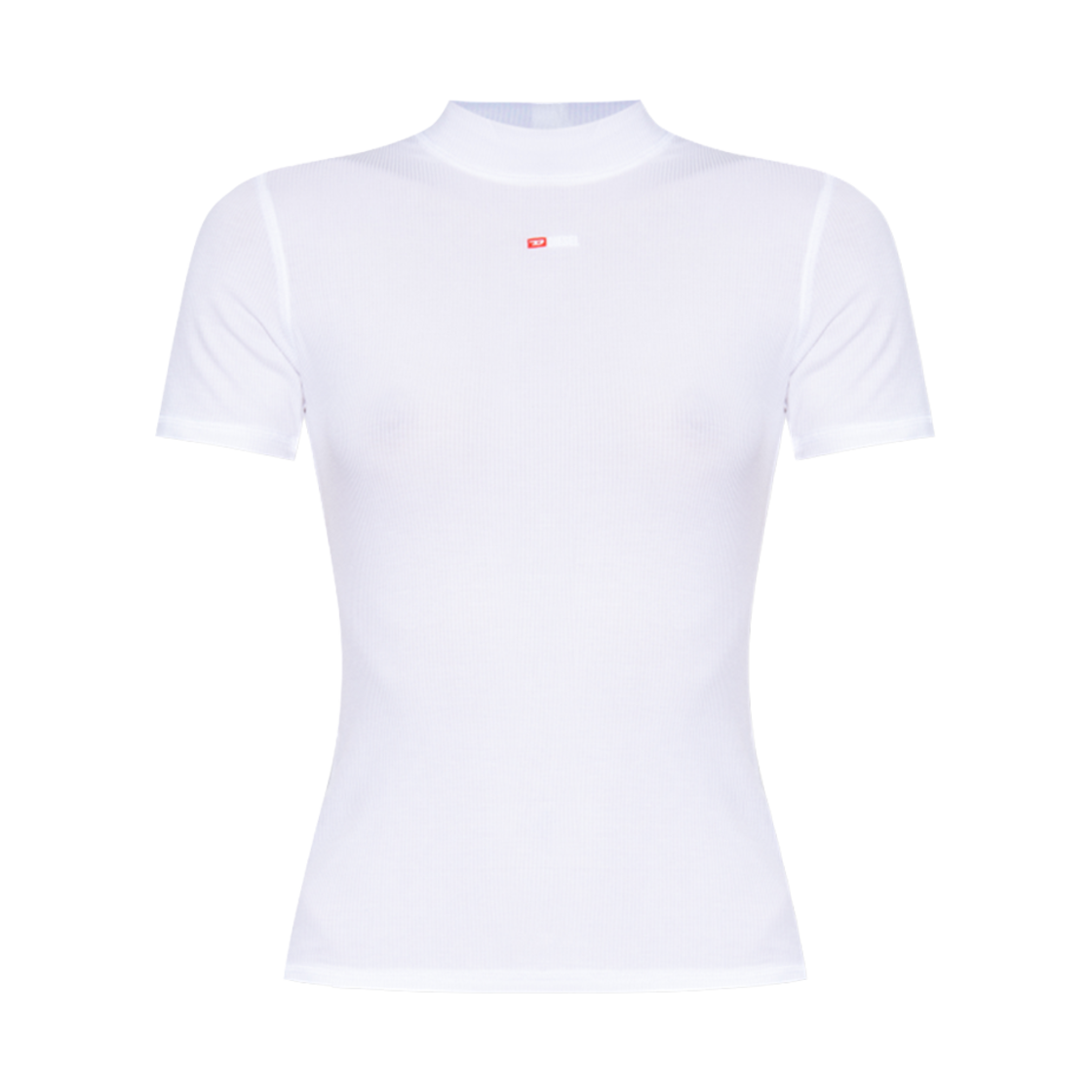 (W) 디젤 T-목키-마이크로디브 립드 탑 화이트((W) Diesel T-Mokky-Microdiv Ribbed Top White) - 1