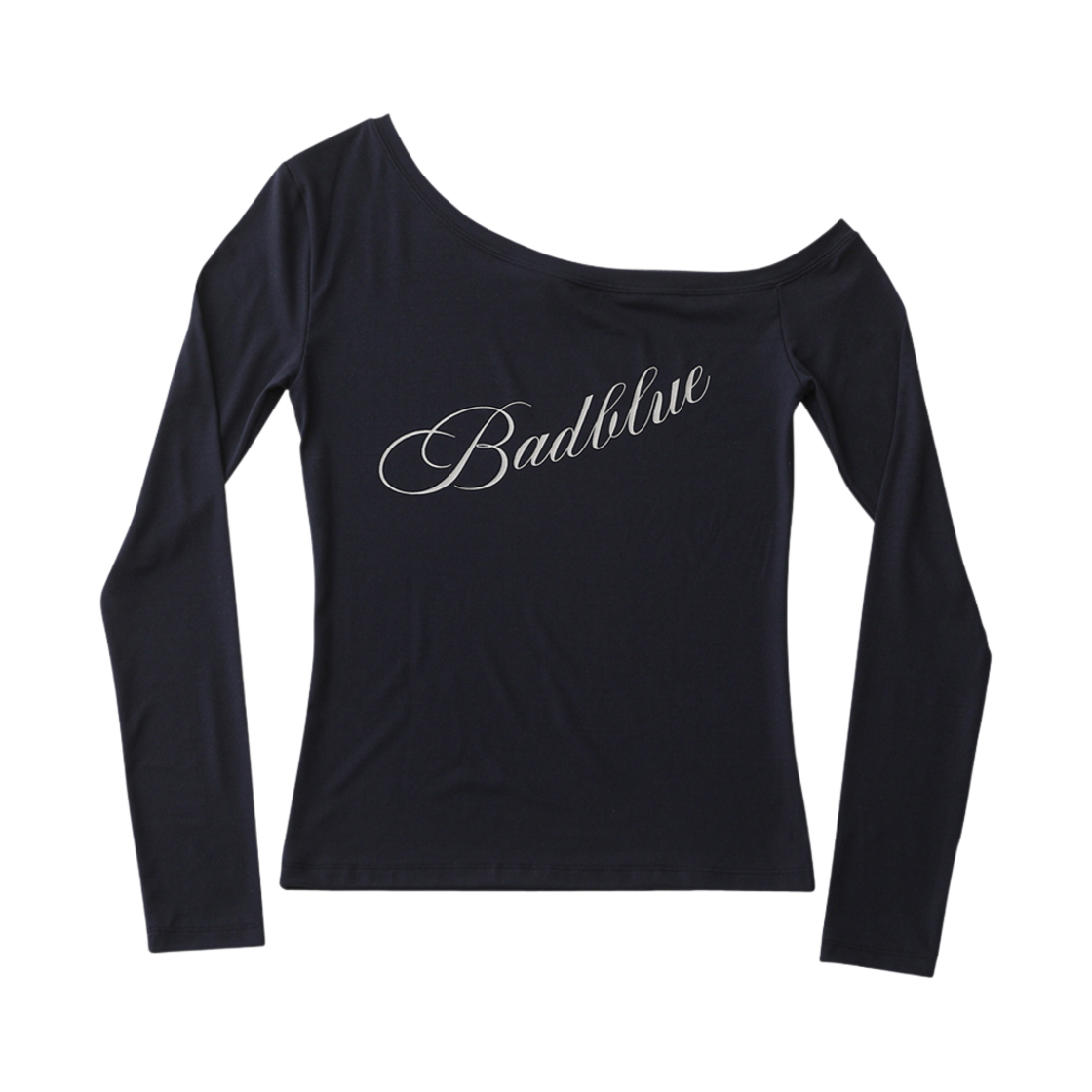 배드블루 오프 숄더 탑 네이비(BadBlue Off Shoulder Top Navy)