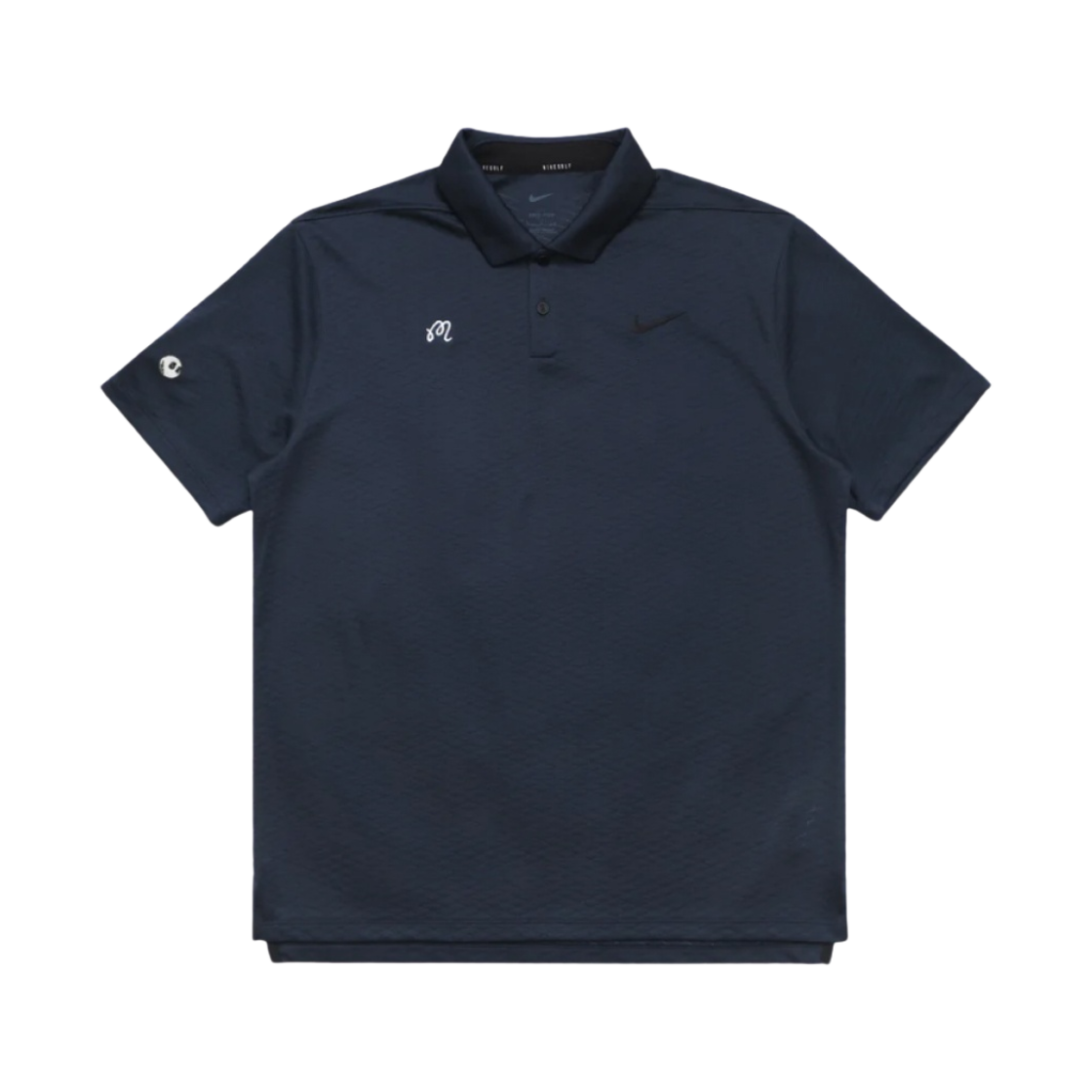 - Malbon Golf x Nike Dri-Fit Vapor Texture Polo Obsidian