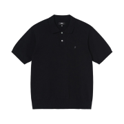 Stussy Classic SS Polo Sweater Black