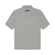 Essentials Short Sleeve Polo Heather Oatmeal - 21SS