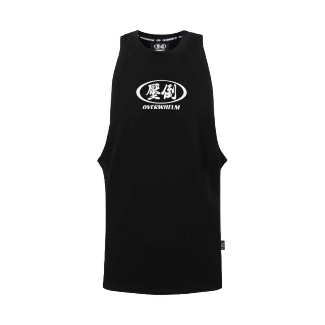 - Overwhelm Chestcut Main Circle Logo Sleeveless Black