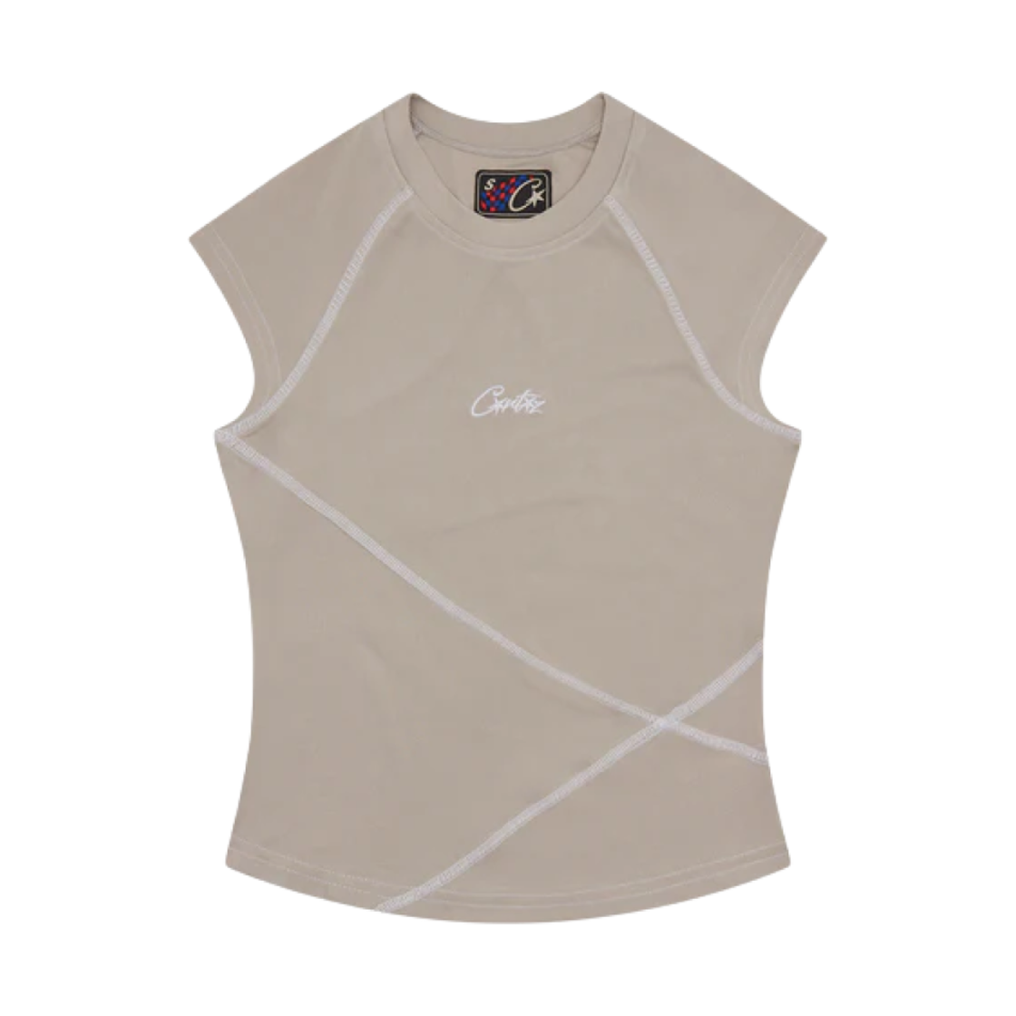 (W) 코르테이즈 레이서 베스트 탑 그레이((W) Corteiz Racer Vest Top Grey) - 1