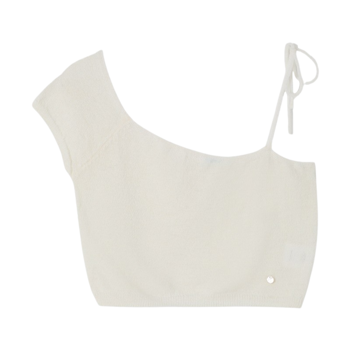 P0000BPB-Ivory Tannat Unbalance Layered Knit Ivory