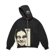 Supreme x Aphex Twin Zip Up Hooded Sweatshirt Black - 25SS