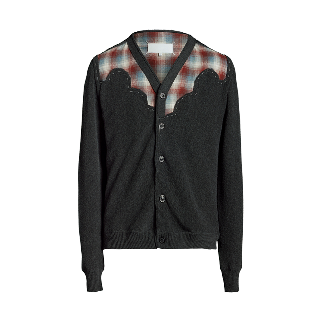 메종 마르지엘라 펜들턴 가디건 다크 그레이(Maison Margiela Pendleton Cardigan Dark Grey) - 1