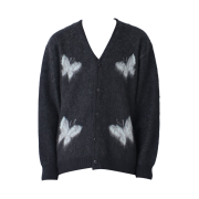 Needles x Studious Mohair Papillon 4 Cardigan Black