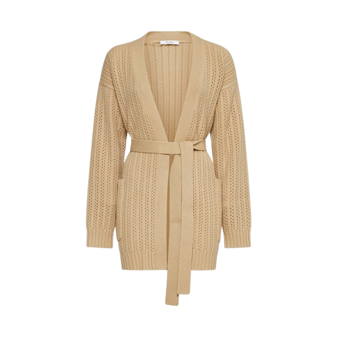 BALZAC-003 (W) Max Mara Balzac Belt Cardigan Beige