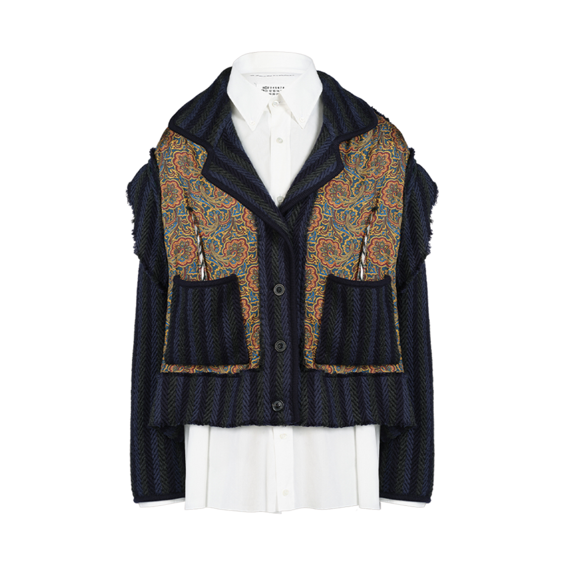 메종 마르지엘라 페이즐리 포플린 셔츠 화이트(Maison Margiela Paisley Poplin Shirt White) - 1