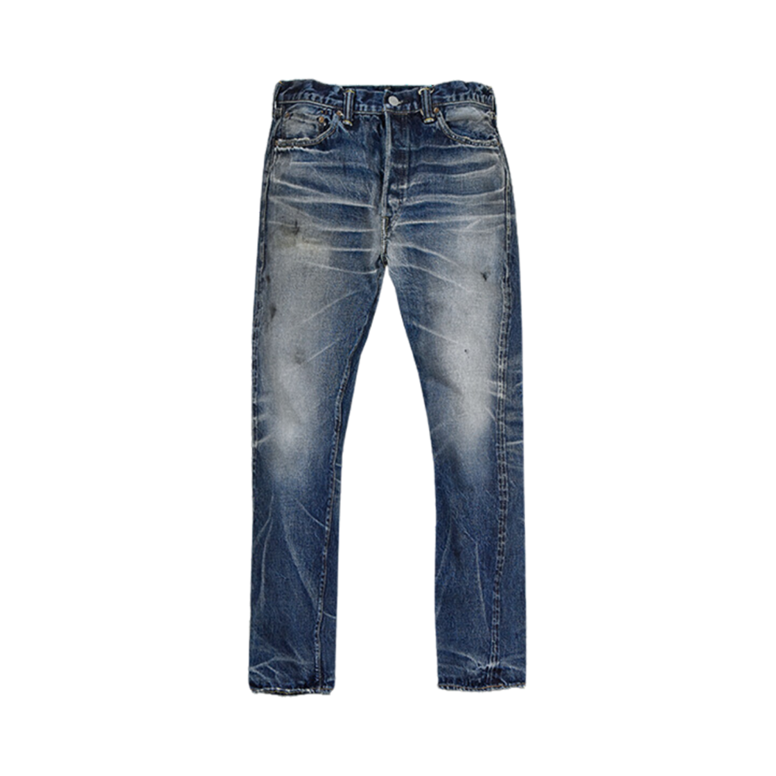 풀카운트 1345-1108 피어 오브 더 다크 슬림 스트레이트 데님 인디고 블루(Fullcount 1345-1108 Fear of The Dark Slim Straight Denim Indigo Blue)