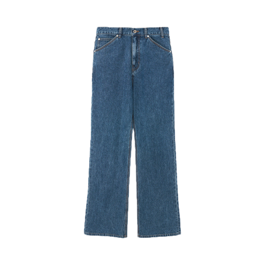 2501MDPMD STU Stripe Denim Pants Mid Blue