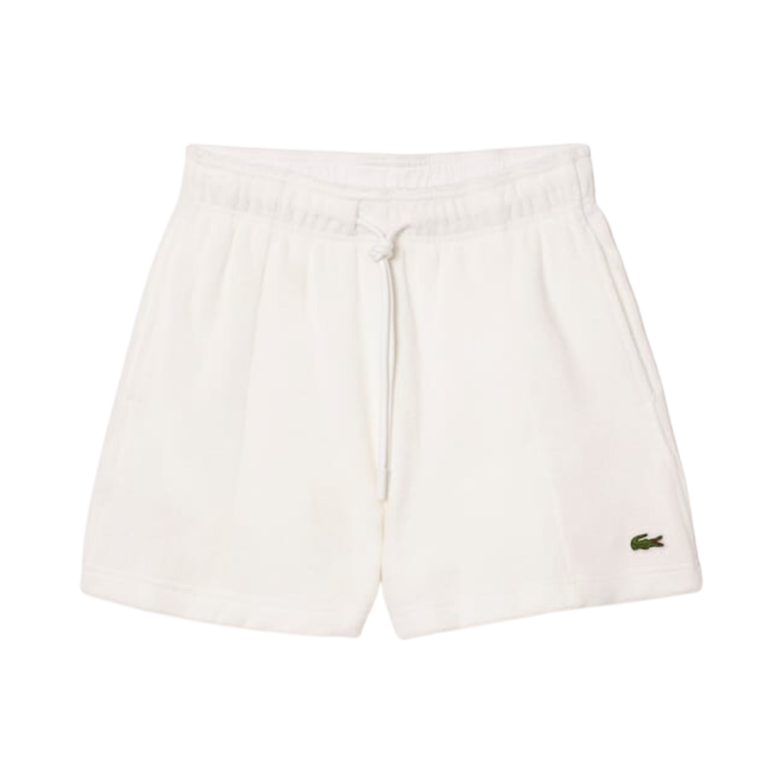 (W) 라코스테 오가닉 코튼 타월지 쇼츠 화이트((W) Lacoste Organic Cotton Towel Shorts White) - 1