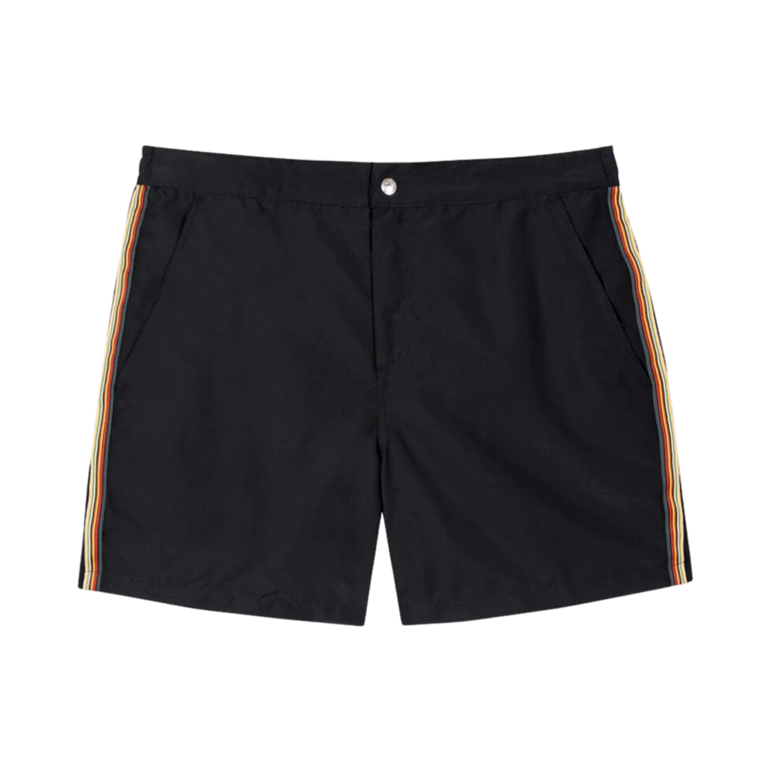 M1A-202A-MU882-79 Paul Smith Recycled Polyester Signature Stripe Swim Shorts Black