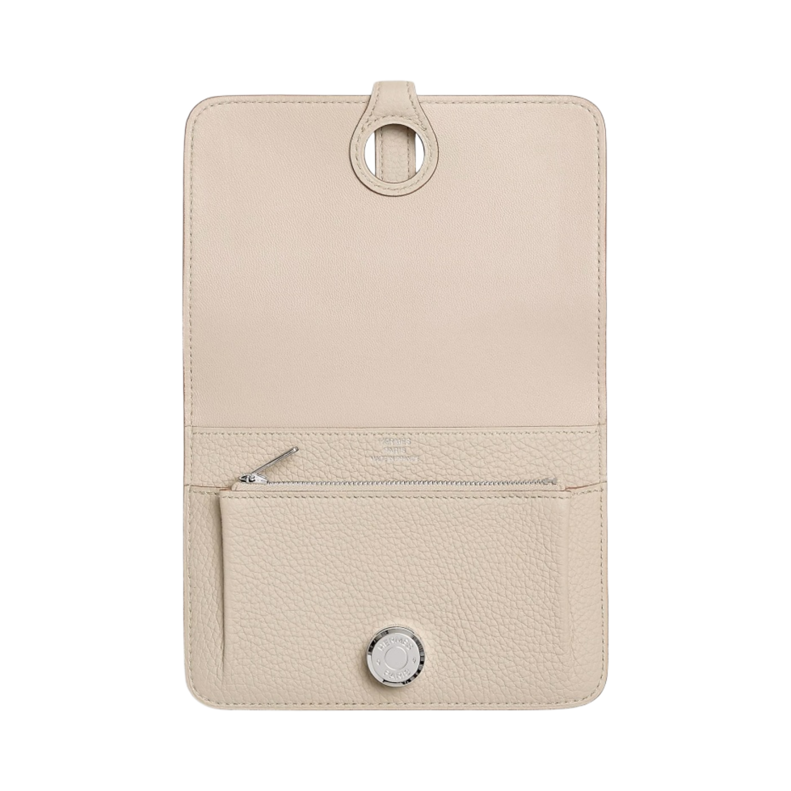 에르메스 도곤 컴팩트 지갑 토고 & 팔라듐 하드웨어 크레(Hermes Dogon Compact Wallet Togo & Palladium Craie) - 2