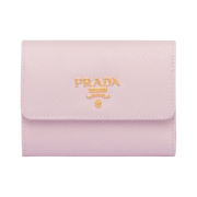 Prada Small Saffiano Leather Wallet Alabaster