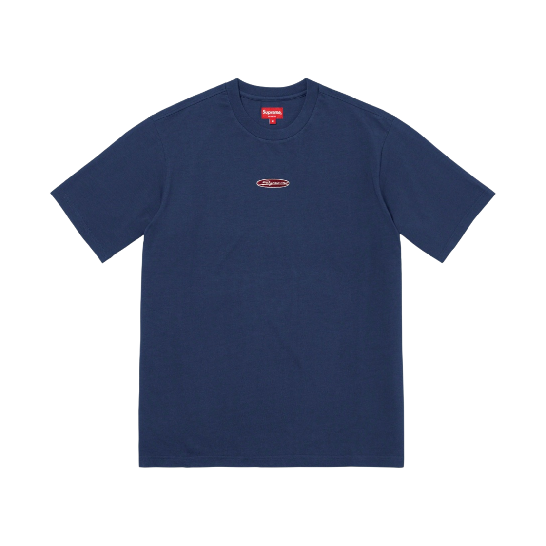 슈프림 오발 로고 숏슬리브 탑 네이비 - 23SS(Supreme Oval Logo S/S Top Navy - 23SS) - 1