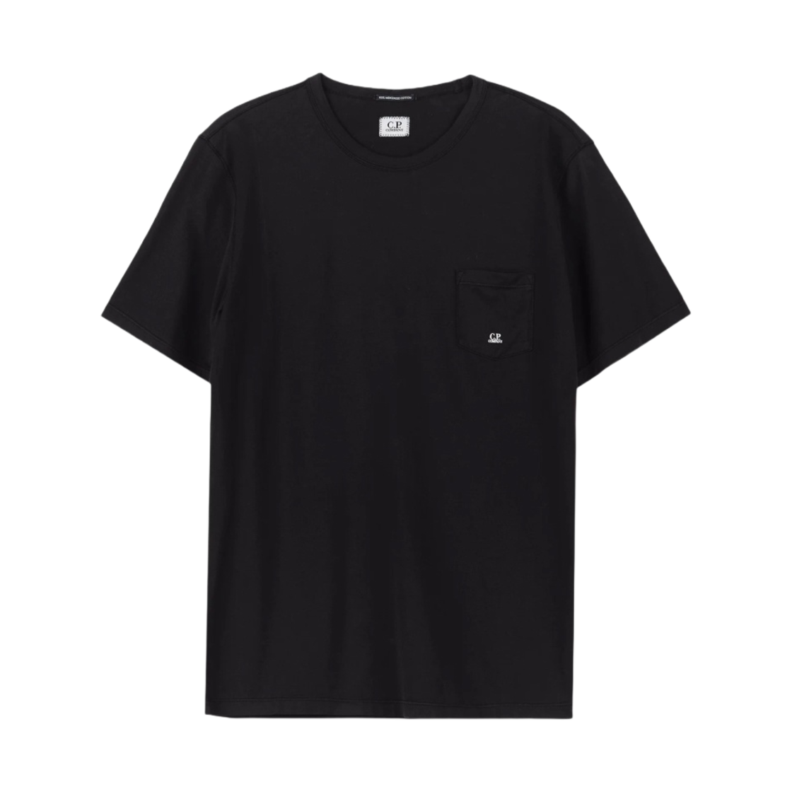 12CMTS038A006130G999 C.P. Company Mercerized Jersey 70/2 Pocket Short Sleeve T-Shirt Black - 22SS
