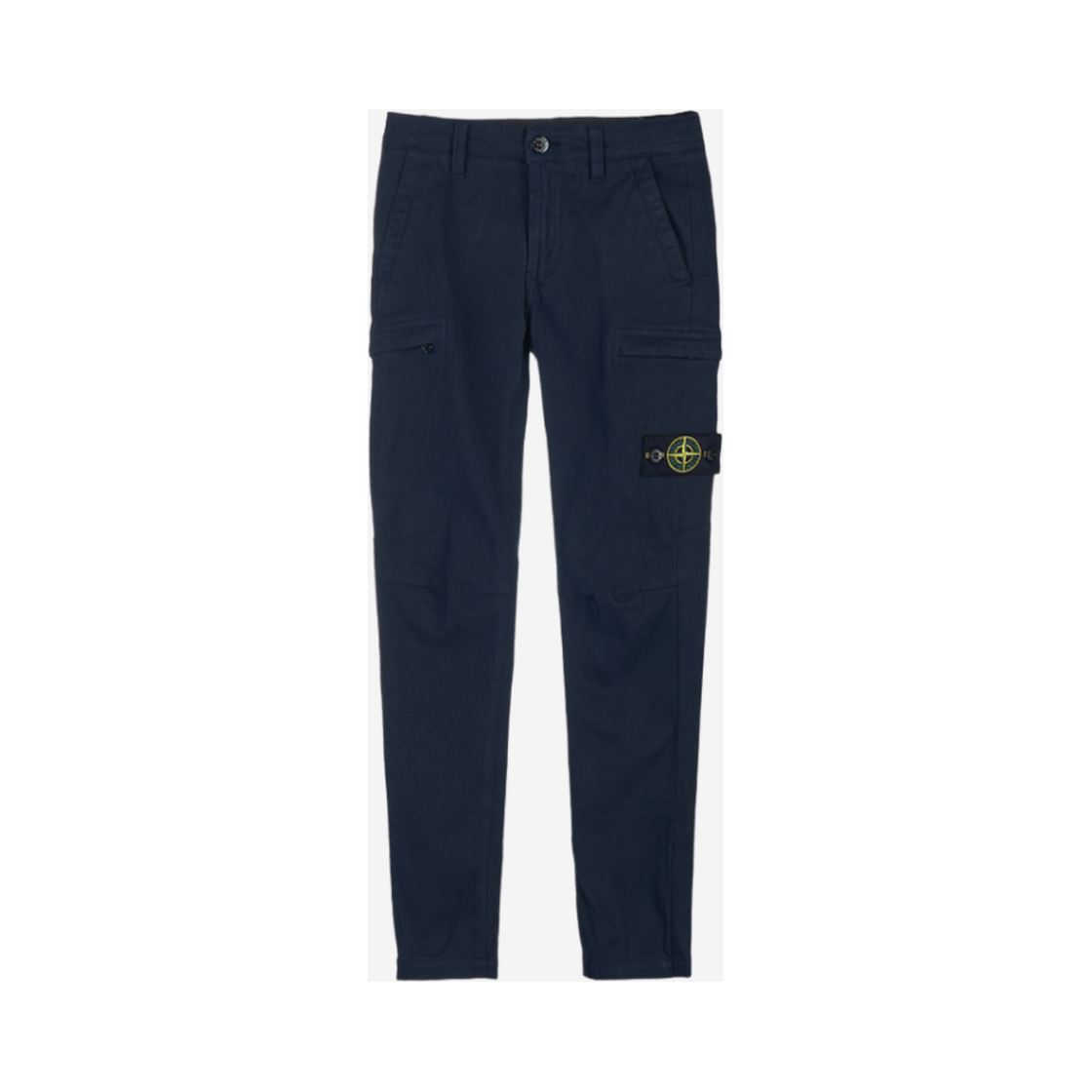 771631014-V0020 (Kids) Stone Island 31014 Garment Dyed Stretch Cotton Cargo Pants Navy Blue - 22FW