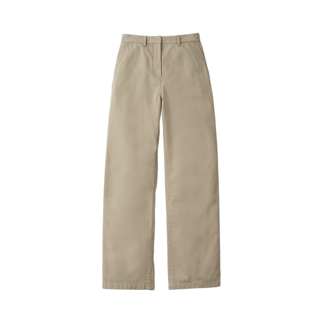 (W) 포터리 클래식 코튼 팬츠 스트레이트 핏 베이지((W) Pottery Classic Cotton Pants Straight Fit Beige)