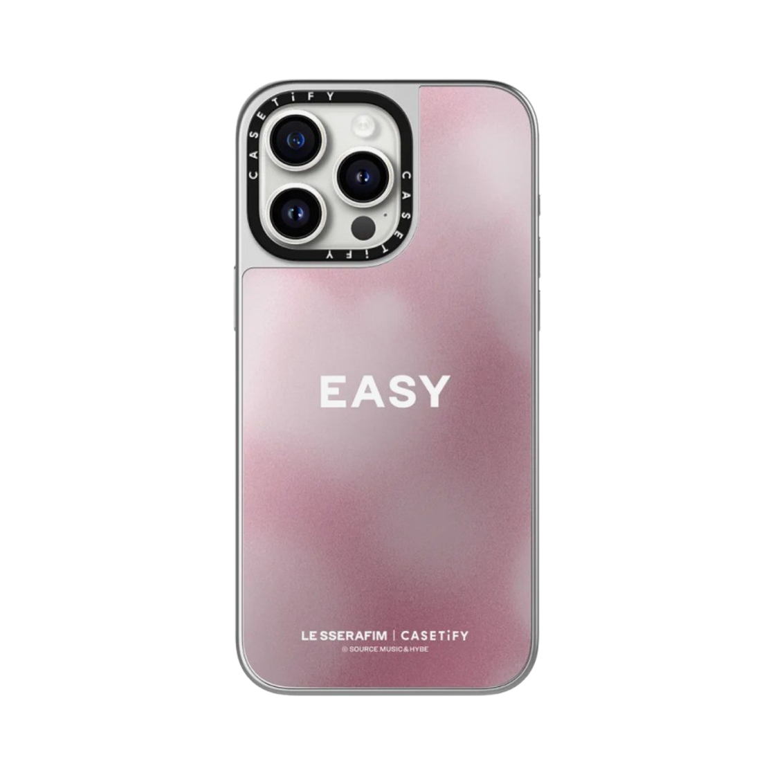 케이스티파이 x 르세라핌 아이폰 이지 바미 플렉스 맥세이프 미러 케이스 실버 미러 실버 범퍼(Casetify x LE SSERAFIM iPhone EASY Balmy Flex MagSafe Mirror Case Silver Mirror Silver Bumper) - 3