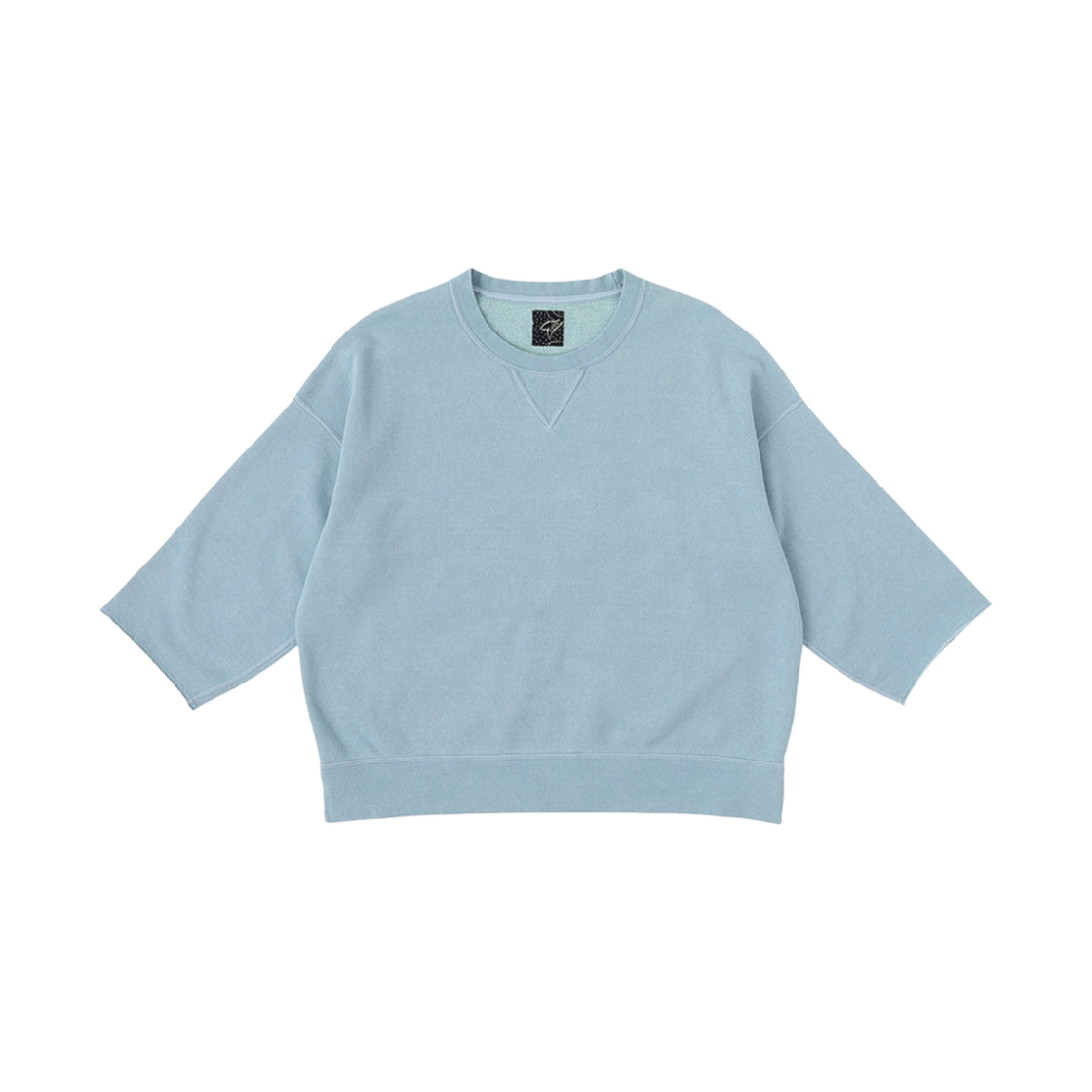 비즈빔 앰플러스 SB 3/4 슬리브 스웨트 라이트 인디고 - 23SS(Visvim Amplus SB 3/4 Sleeve Sweat Light Indigo - 23SS)