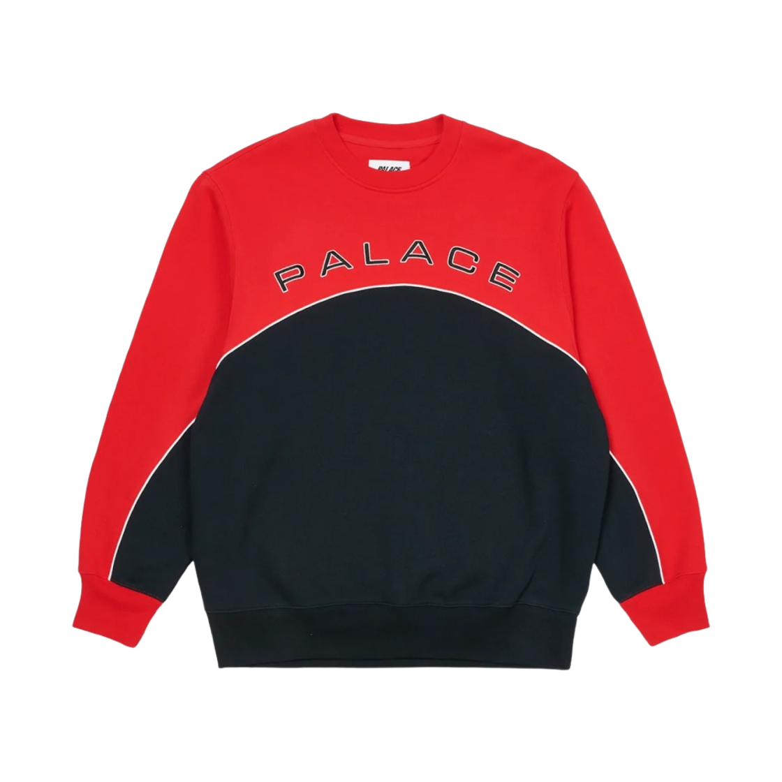 팔라스 투톤 아치 크루넥 레드 네이비 - 22FW(Palace 2 Tone Arch Crew Red Navy - 22FW) - 1