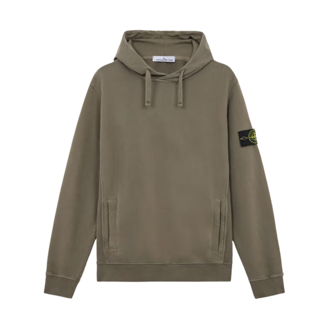 811560820-V0075 Stone Island 60820 Brushed Organic Cotton Fleece Hooded Sweatshirt with Pockets Walnut Brown - 24FW