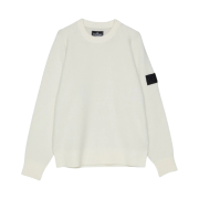 Stone Island Shadow Project 507A2 Seamless Wool Cotton Crewneck Knit Ivory - 21FW