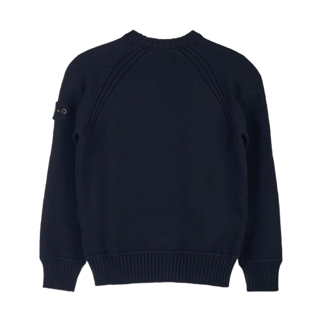 (키즈) 스톤 아일랜드 515A2 크루넥 니트 네이비 블루 - 22FW((Kids) Stone Island 515A2 Crewneck Knit Navy Blue - 22FW) - 2