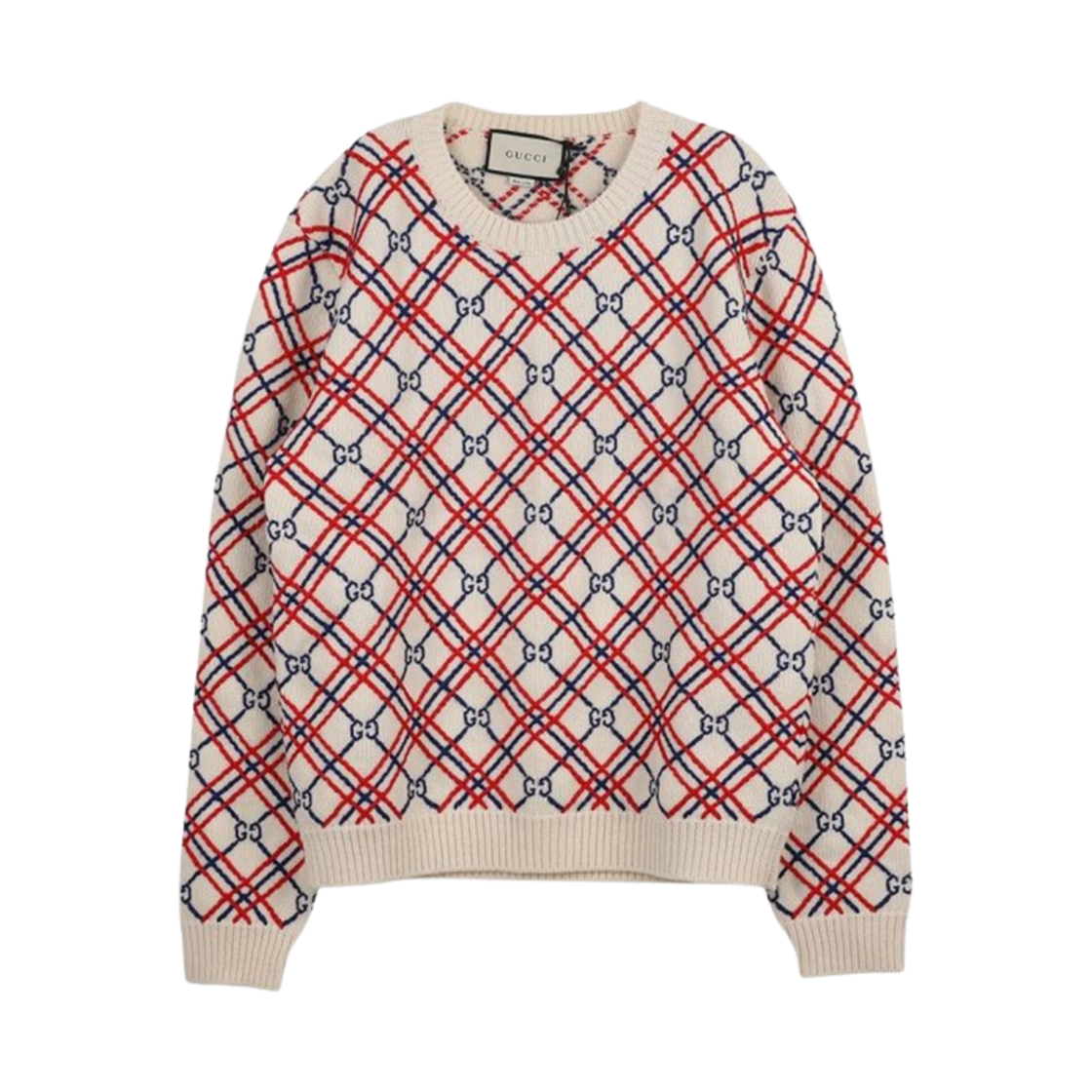 구찌 GG 로고 울 자카드 니트 멀티컬러(Gucci GG Logo Wool Jacquard Knit Multicolor) - 1