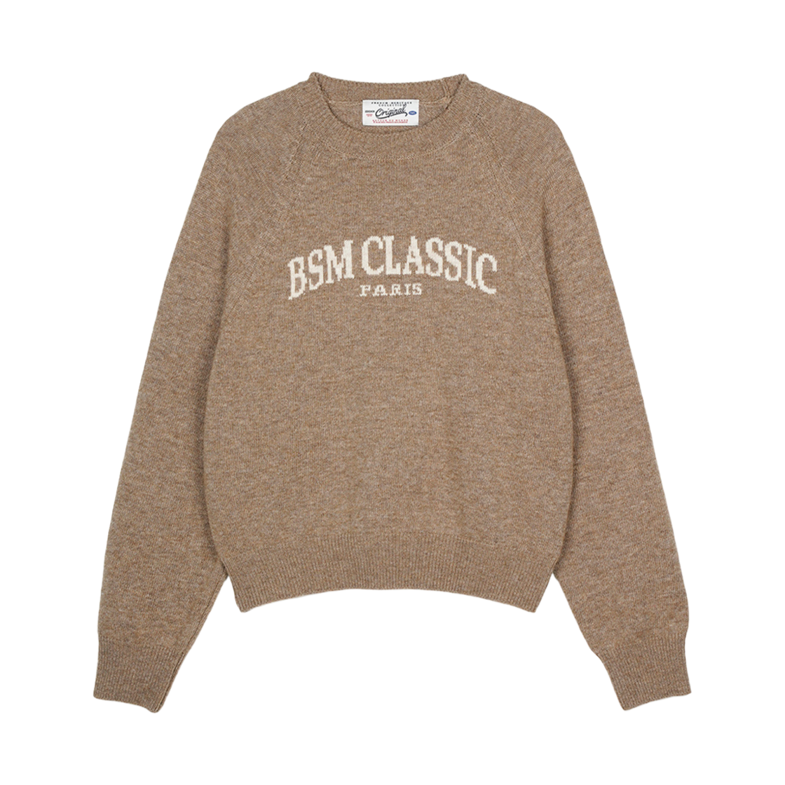 BS4FKN564MH Bensimon BSM Classic Knit Pullover Mochaccino
