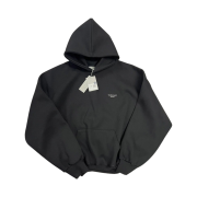 Undermycar Mu.10 Anti Fxxking Logo Play Oversized Bonded Hoodie Black