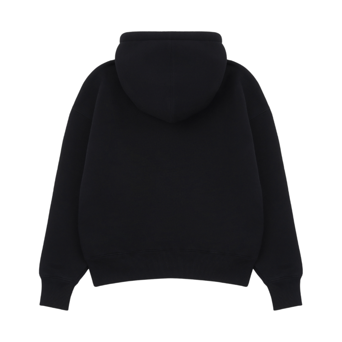 아미 하트 로고 테크니컬 패치 후드 블랙(AMI de Coeur Technical Patch Hoodie Black) - 2