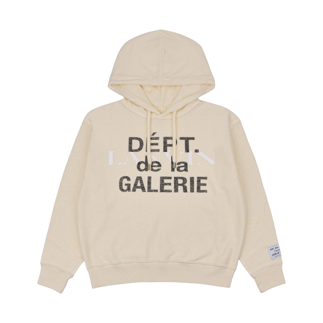 갤러리 디파트먼트 x 랑방 페이디드 이펙트 후드 아이보리(Gallery Dept. x Lanvin Faded Effect Hoodie Ivory)