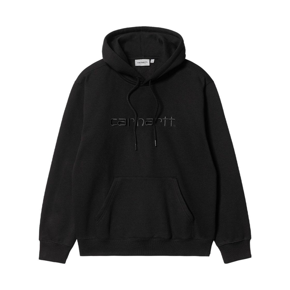 칼하트 WIP 후드 칼하트 스웨트셔츠 블랙 블랙(Carhartt WIP Hooded Carhartt Sweatshirt Black Black)