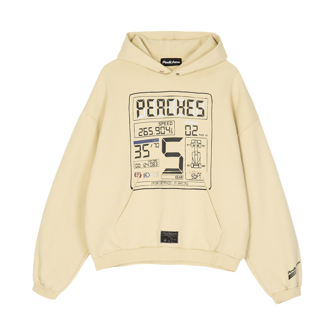 PCS24MXHD002 Peaches Dashboard Hoodie Cream