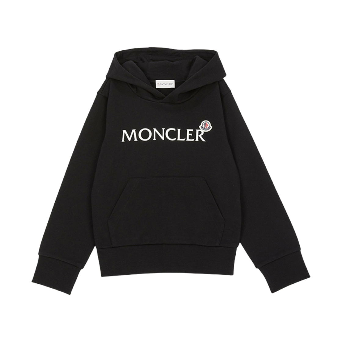 (키즈) 몽클레르 후드 스웨트셔츠 블랙 - 25SS((Kids) Moncler Hood Sweatshirt Black - 25SS) - 1