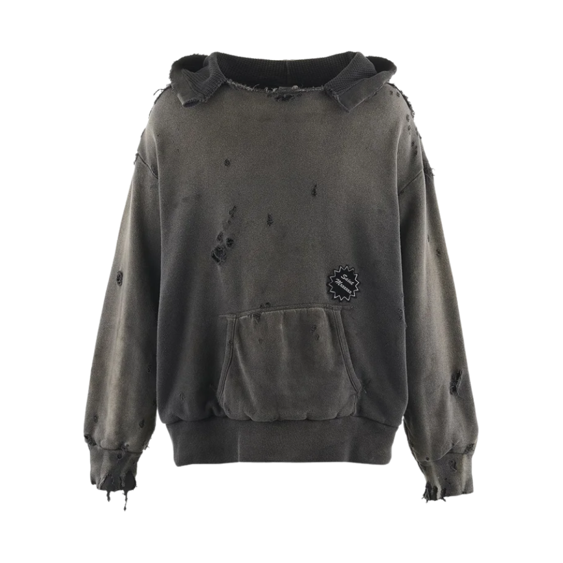 세인트 마이클 더블 페이스 후드 차콜 - 24FW(Saint Mxxxxxx Double Face Hoodie Chacoal - 24FW) - 1