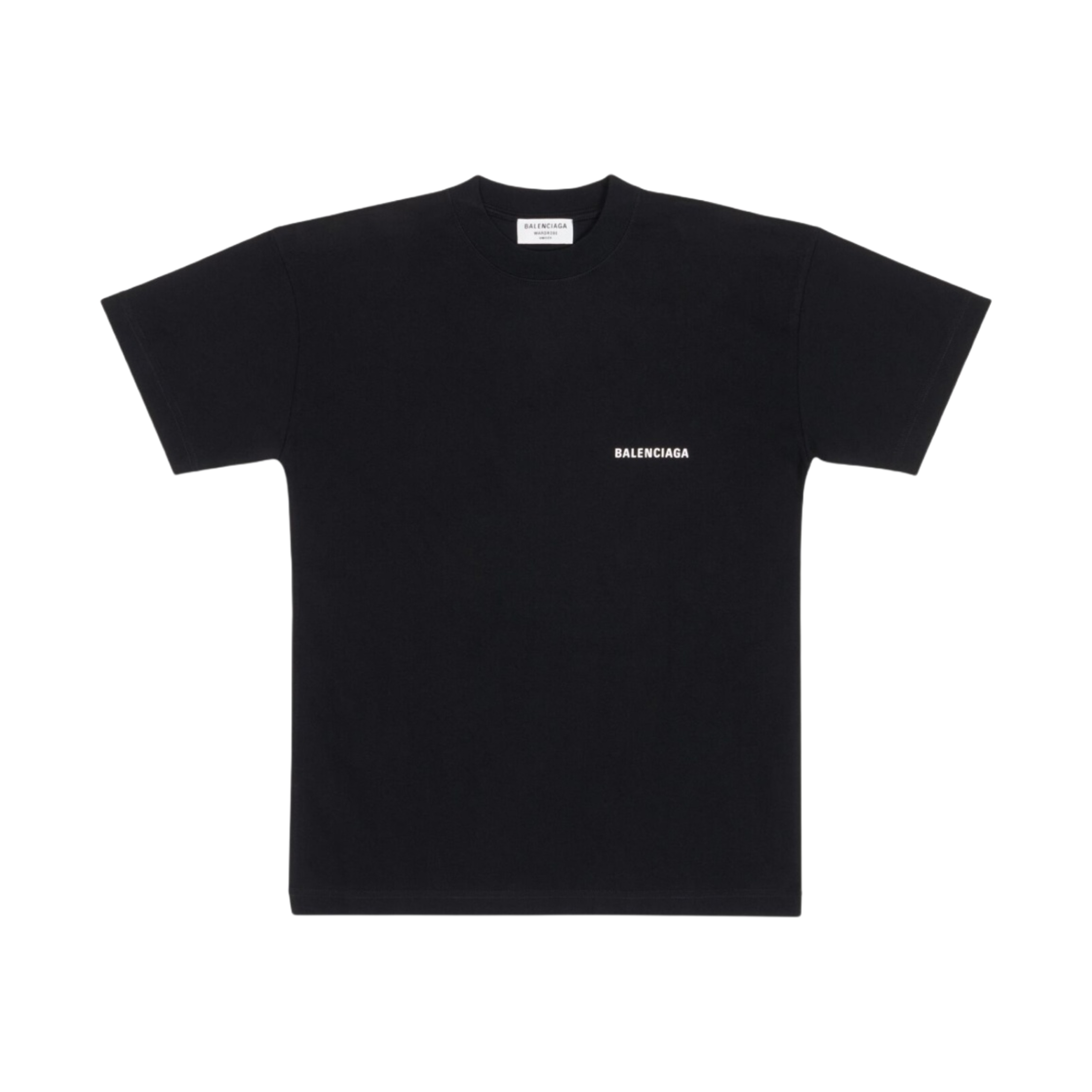 (W) 발렌시아가 라지 핏 티셔츠 블랙((W) Balenciaga Large Fit T-Shirt Black) - 1