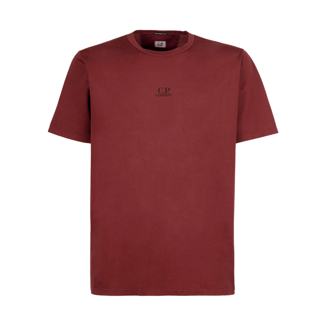 C.P. 컴퍼니 머서라이즈드 라이트 저지 70/2 티셔츠 케첩 레드 - 23FW(C.P. Company Mercerized Light Jersey 70/2 T-Shirt Ketchup Red - 23FW) - 1