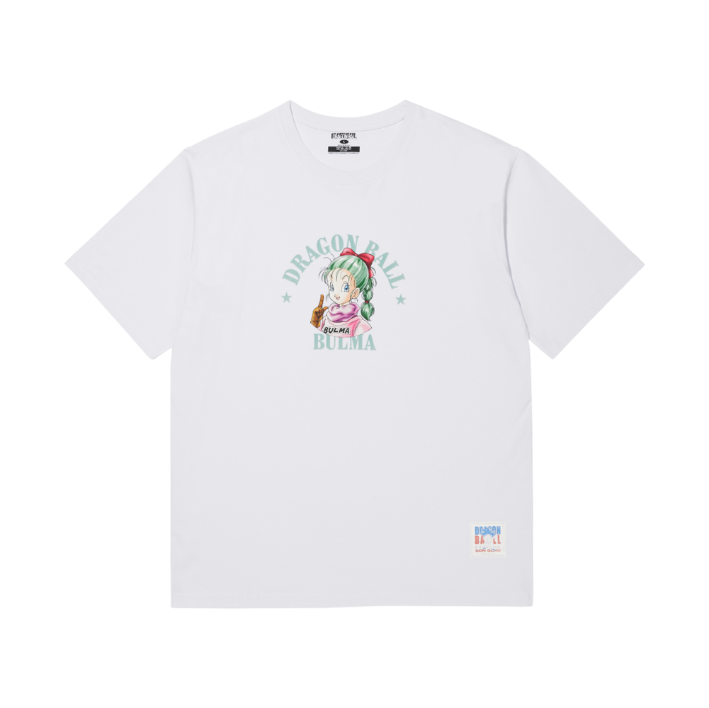 드래곤볼 그래픽 티셔츠 Vol.1 부르마 화이트(DB Graphic T-shirt VOL.1 Bluma White)