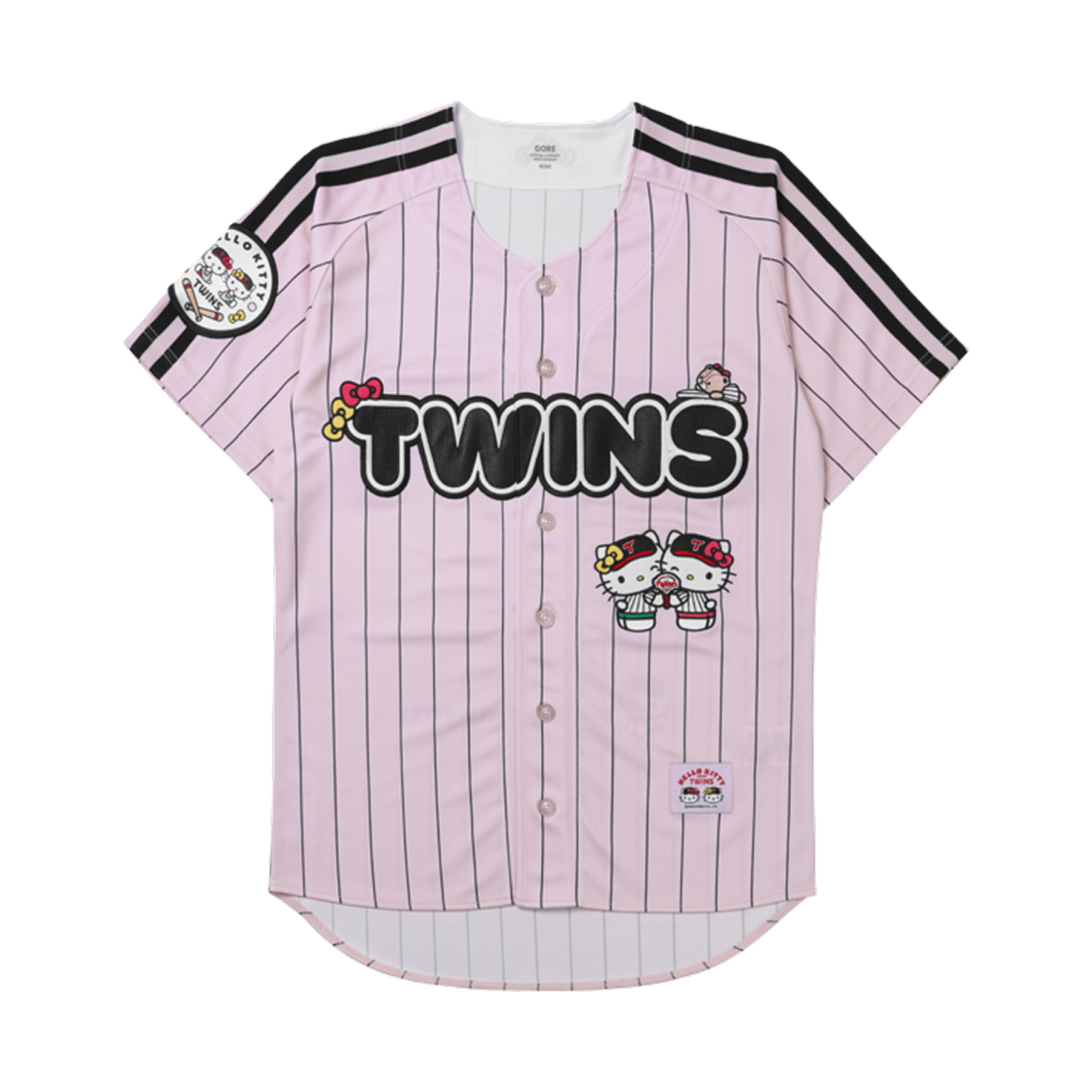 LG 트윈스 x 헬로 키티 패션 유니폼 핑크 블랙 (논 마킹 버전)(LG Twins x Hello Kitty Fashion Uniform Pink Black (Non Marking Ver.))