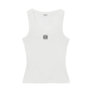 (W) Loewe Anagram Tank Top in Cotton White