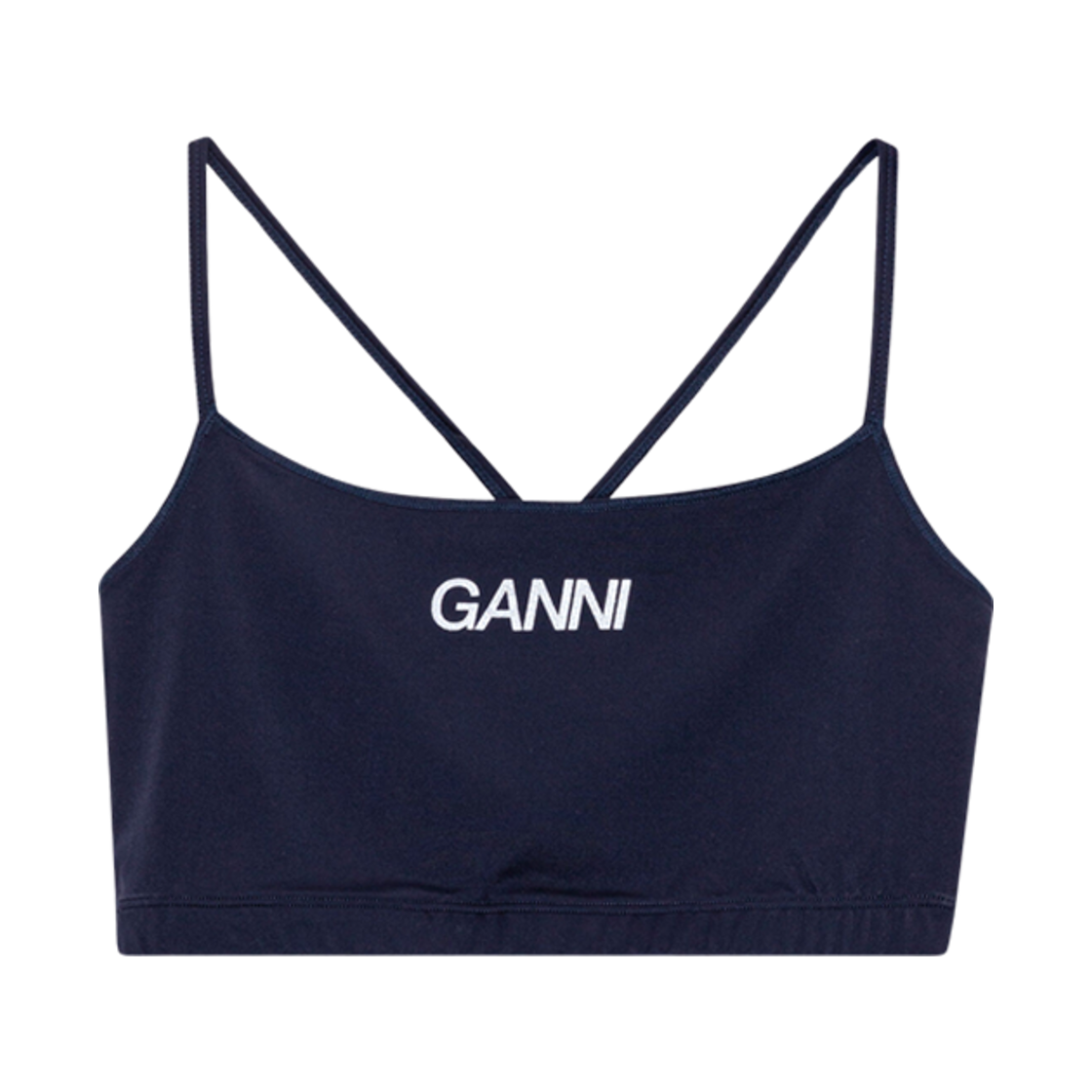 T3730-683 (W) Ganni Active Strap Top Sky Captain