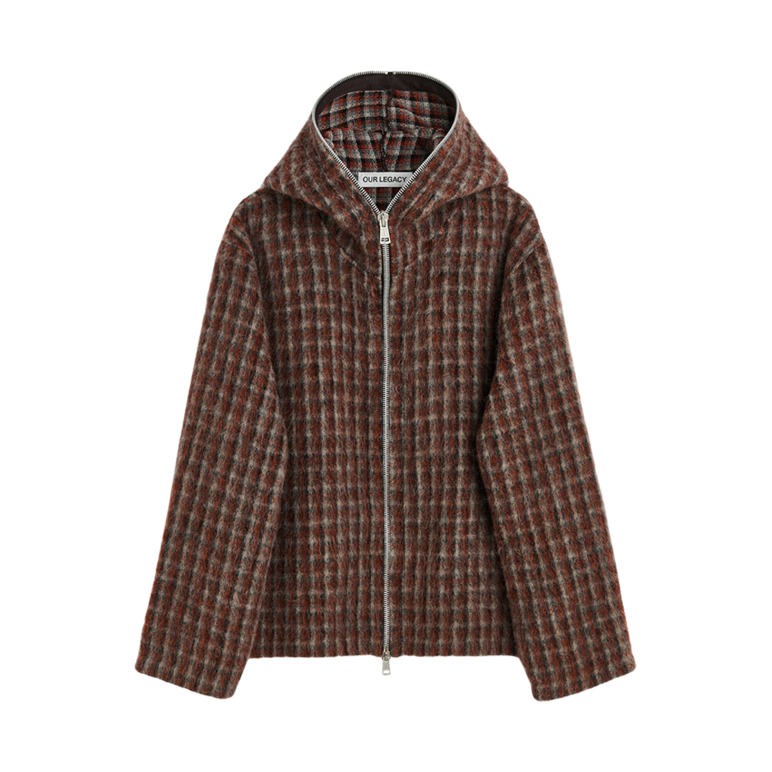 ジャケット・アウター OUR LEGACY FULL ZIP HOOD BOSTON CHECK 44 Our Legacy - Full Zip Hood Boston Check