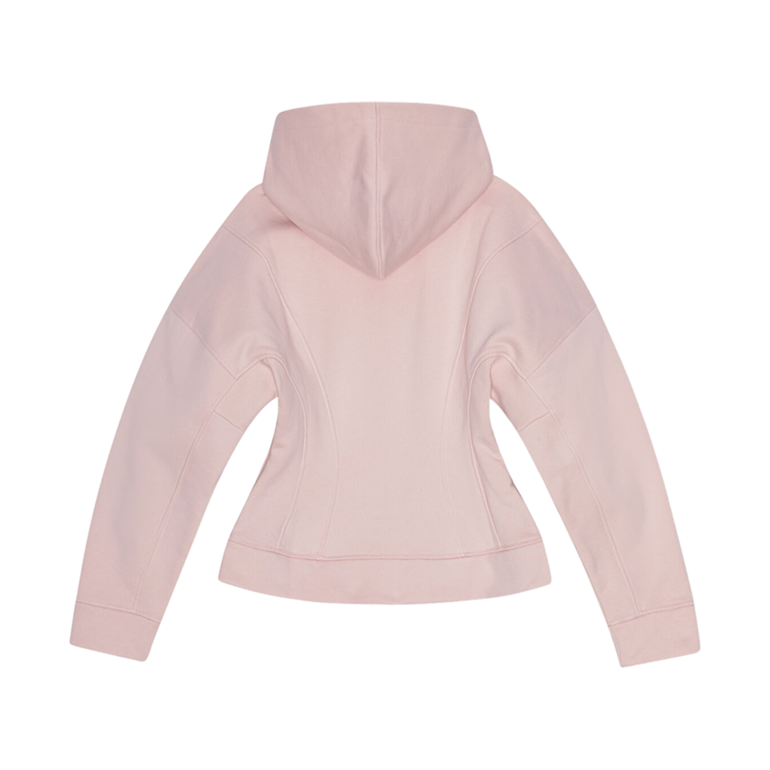 (W) 가니 플리스 집 후디 초크 핑크((W) Ganni Fleece Zip Hoodie Chalk Pink) - 2