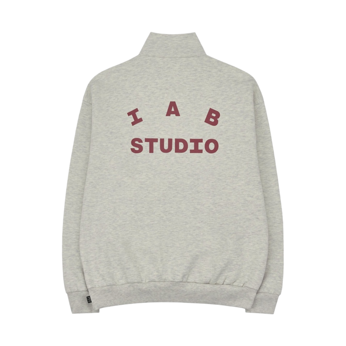 아이앱 스튜디오 하프 집업 오트밀 버건디(IAB Studio Half Zip-Up Oatmeal Burgundy)
