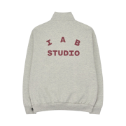 IAB Studio Half Zip-Up Oatmeal Burgundy